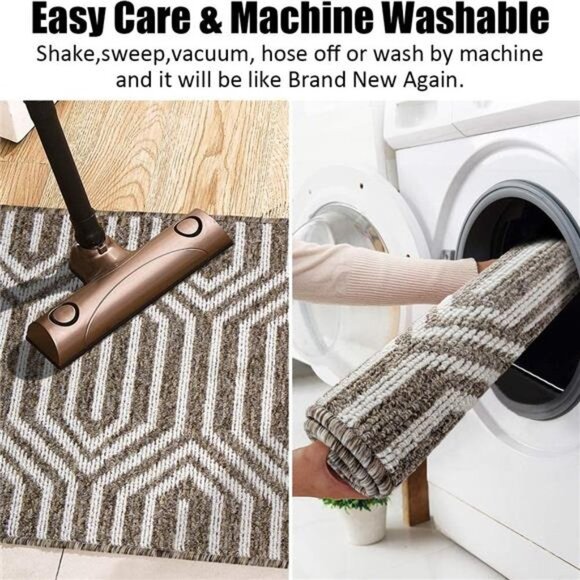 24"x 36", Absorbent Front Back Door Mat Floor Mats, Rubber Backing Non Slip - Picture 6 of 7